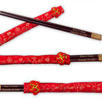 Personalised Chopsticks Silk Pouch